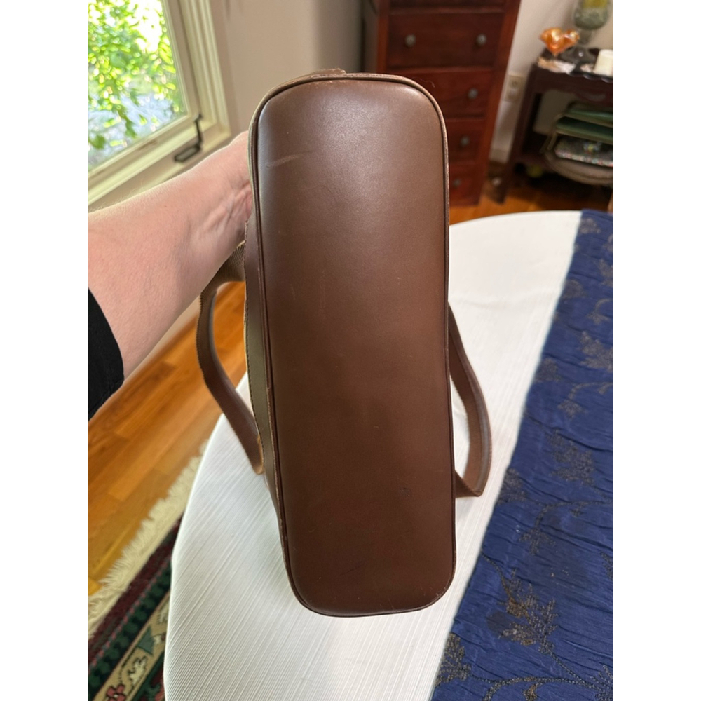 Gucci Beige Brown Canvas & Leather Small Tote Bag - Picture 9 of 15